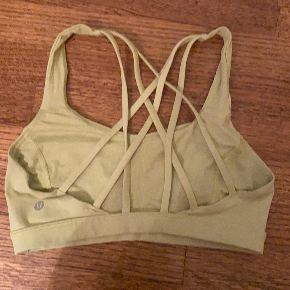 Lululemon yellow energy bra